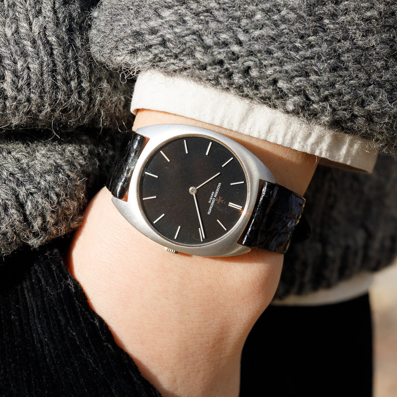 VACHERON CONSTANTIN Ref.2093 Tonneau Black Dial – TIMEANAGRAM