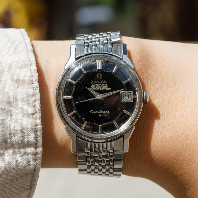OMEGA Constellation Ref.168.005 Glossy Black Gilt Dial – TIMEANAGRAM