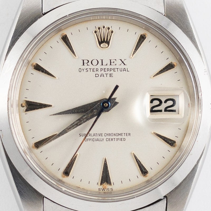 ROLEX OYSTER PERPETUAL DATE Ref.1500 Big Logo – TIMEANAGRAM
