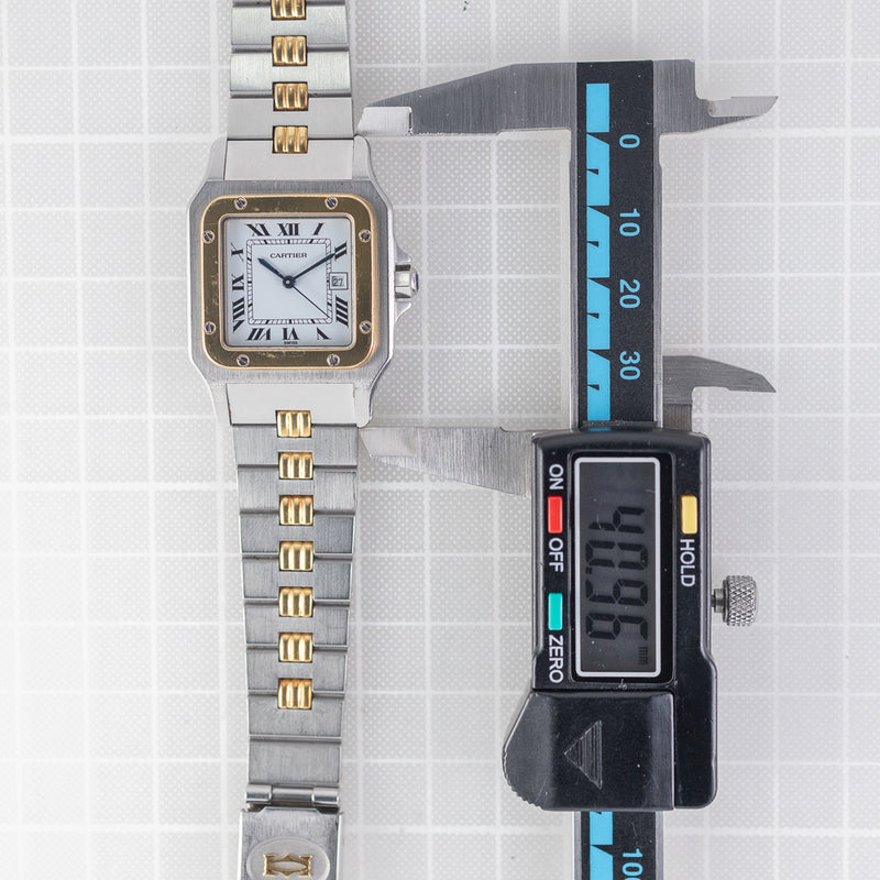 CARTIER LM Santos Ref.2961 AUTOMATIC Godron Bracelet – TIMEANAGRAM