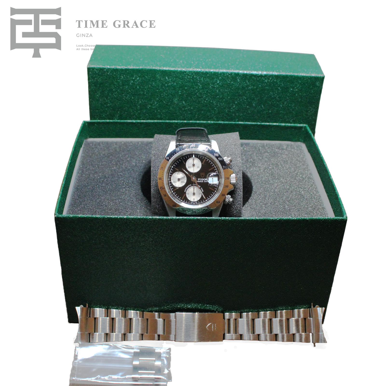 クロノタイム 79280 ブラックxシルバー/ チューダー/チュードル 時計