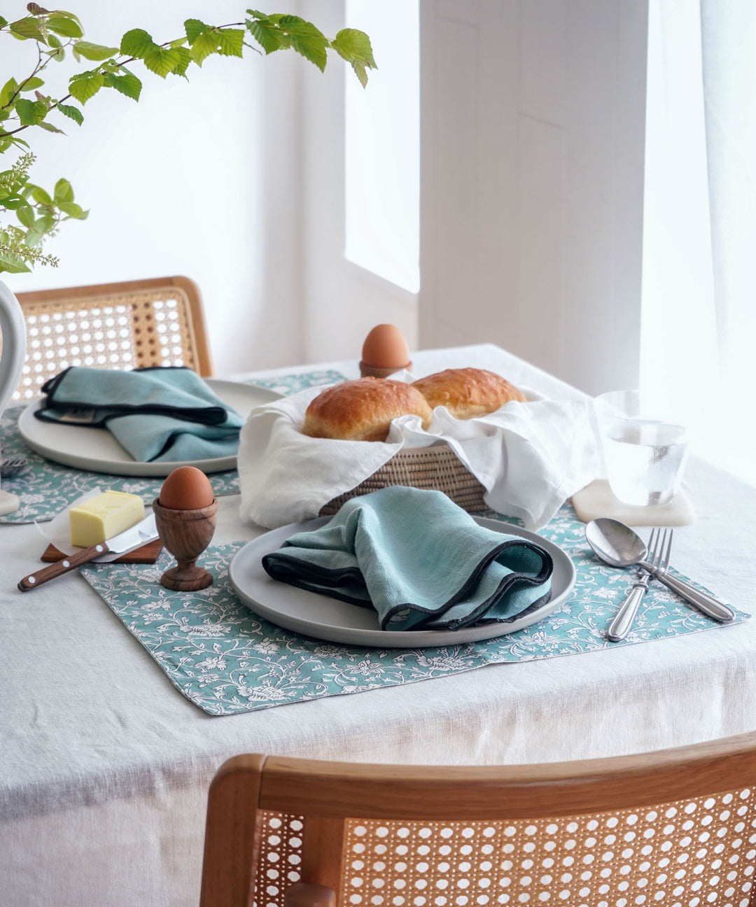 Sankara. ブロックプリントプレイスマット | 手作業で生まれた温もりの