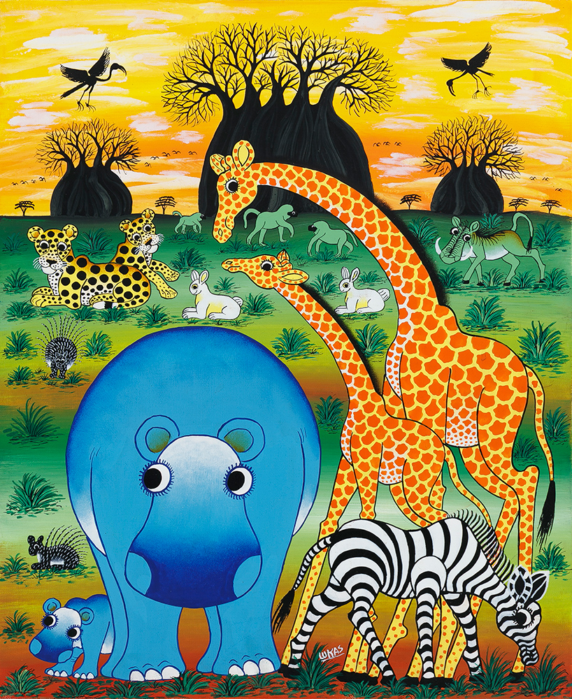 動物たち / バオバブの木 - ティンガティンガオンラインショップ