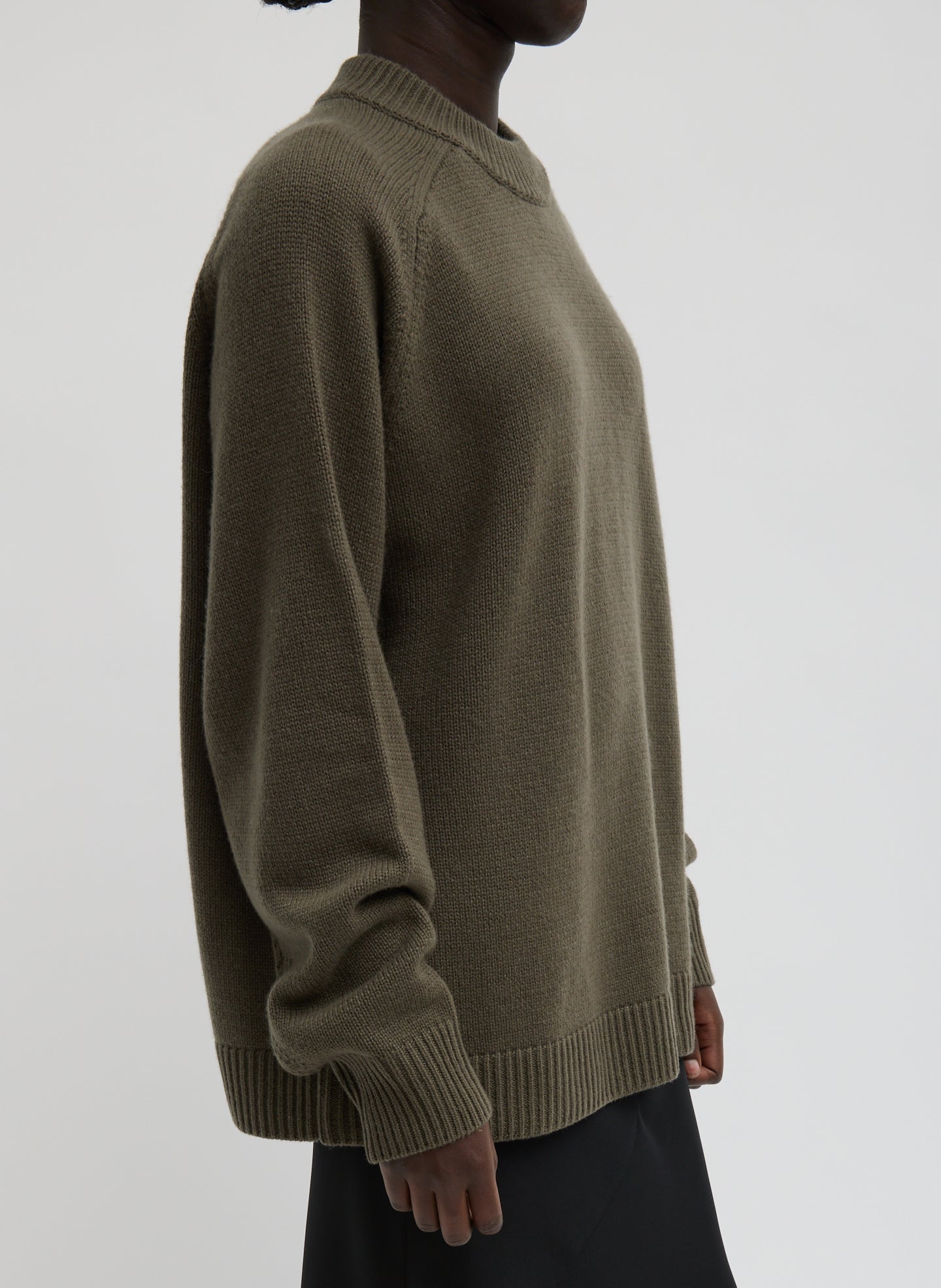 Cashmere Crewneck Oversized Pullover Sweater – Tibi Official