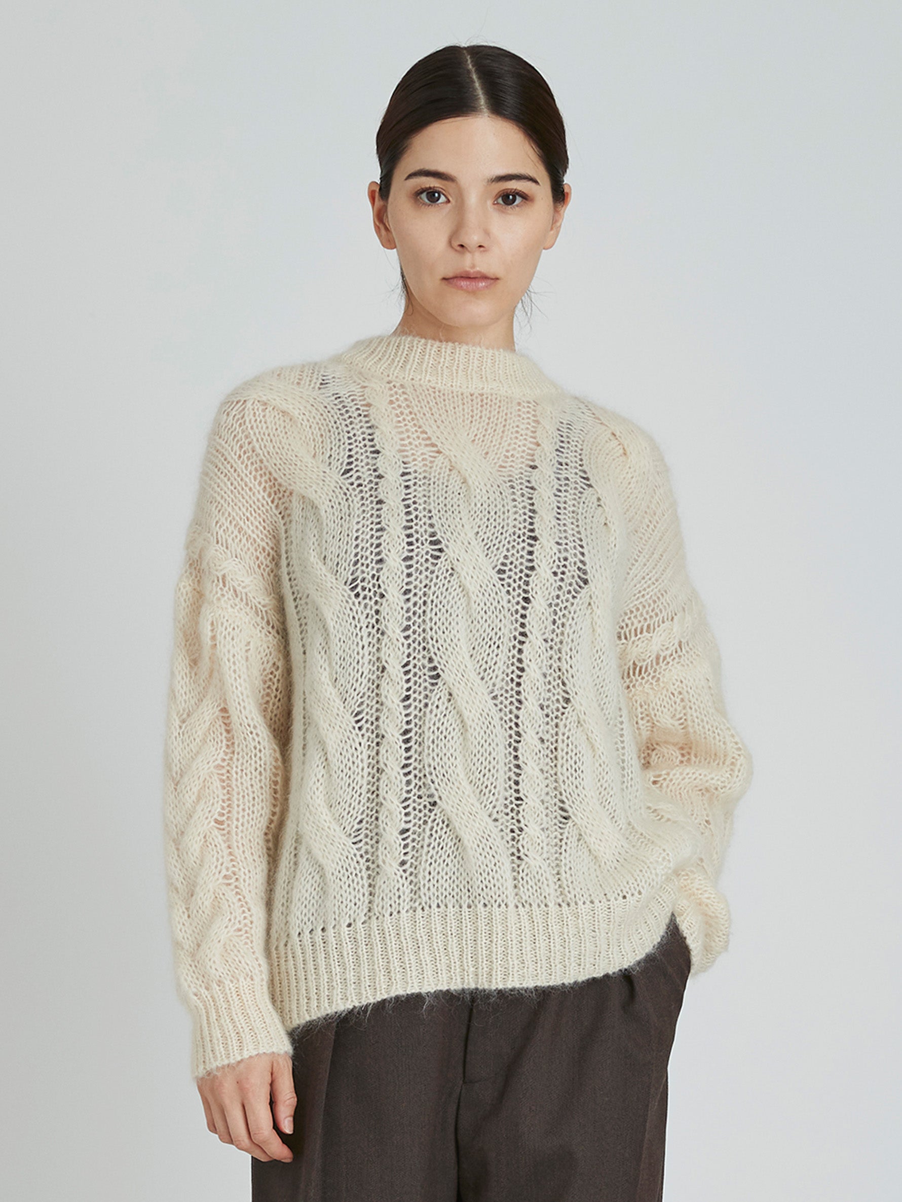 モヘヤケーブルプルオーバー/TBCA-441