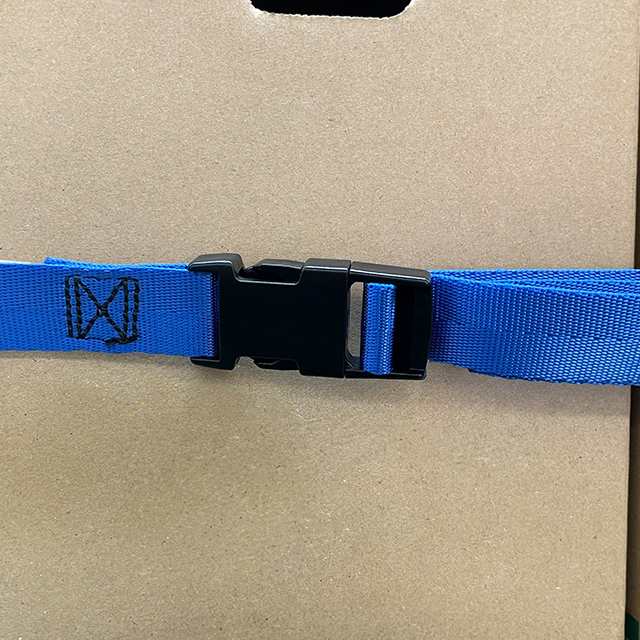 落下防止ベルト（青） フック式 （樹脂バックル） - タイガーラック