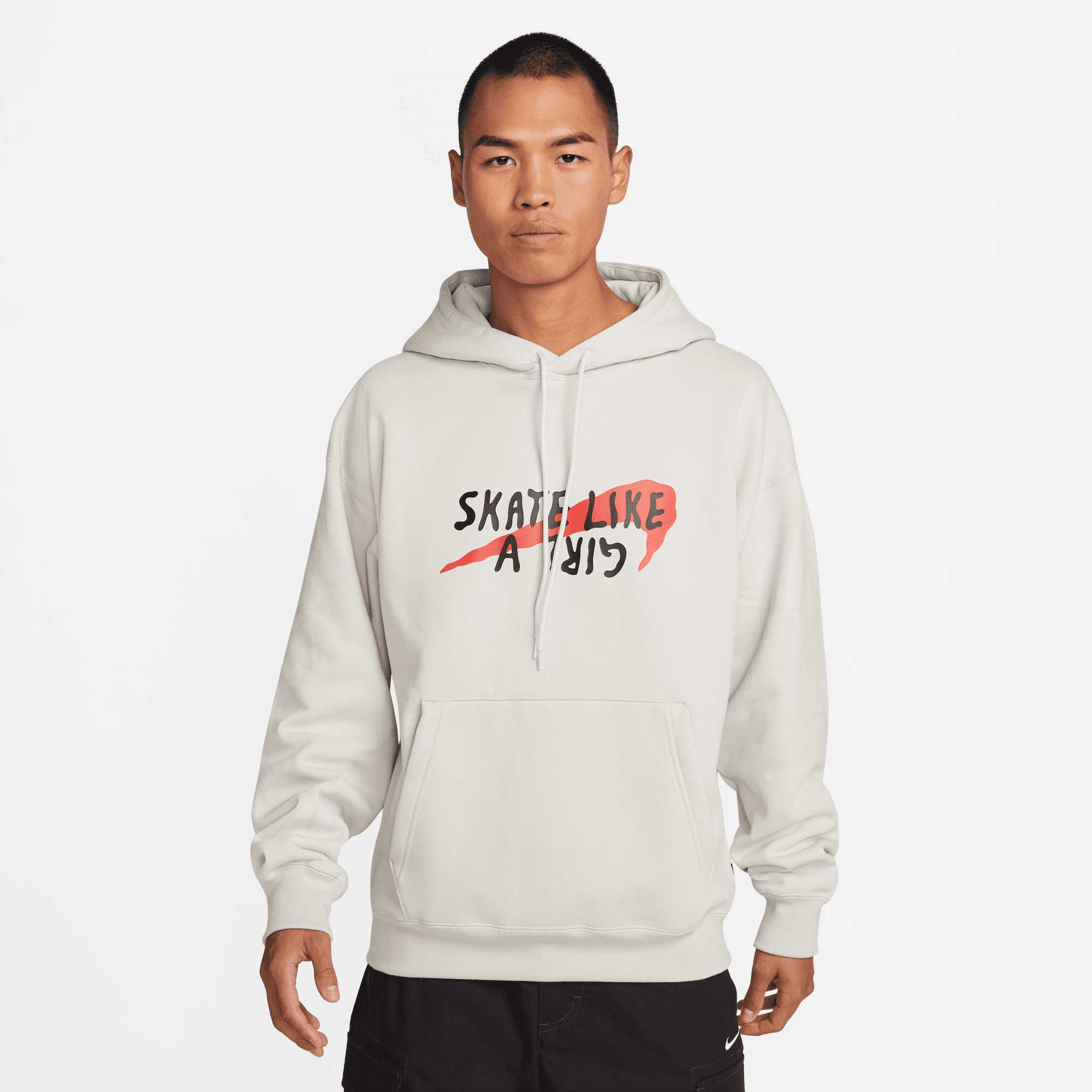 Nike SB Skate Like A Girl Hoodie, light bone/light bone/black/lt