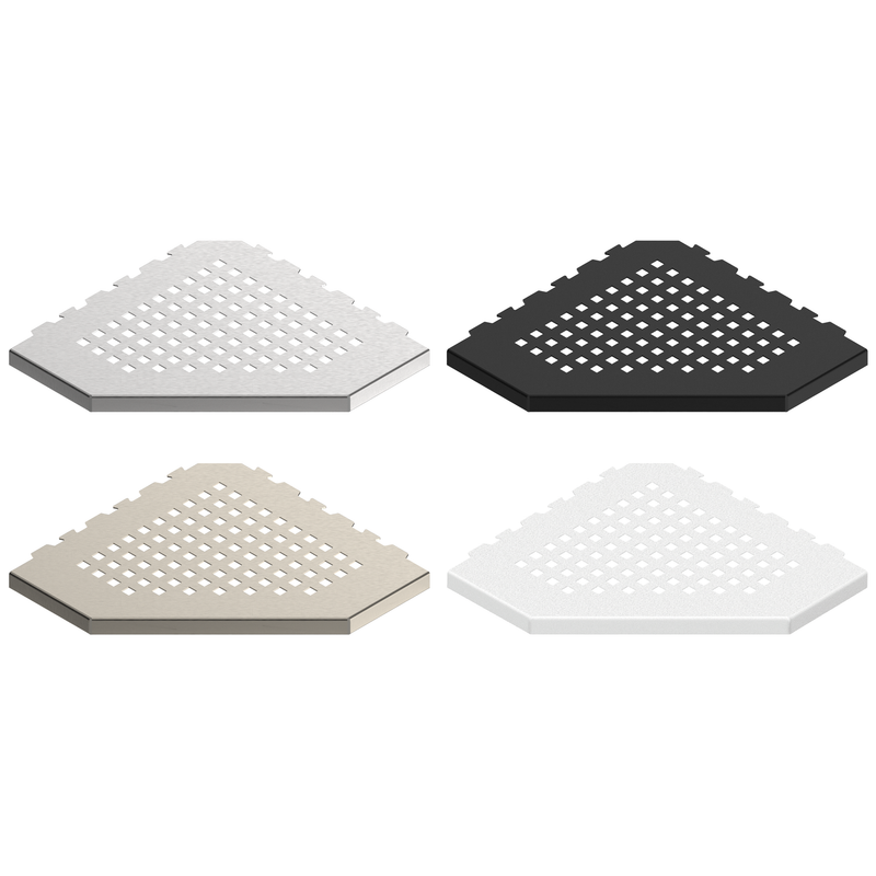 GURU Evolux PLUS Trapezoid Shower Shelf | Stainless Steel | Tile