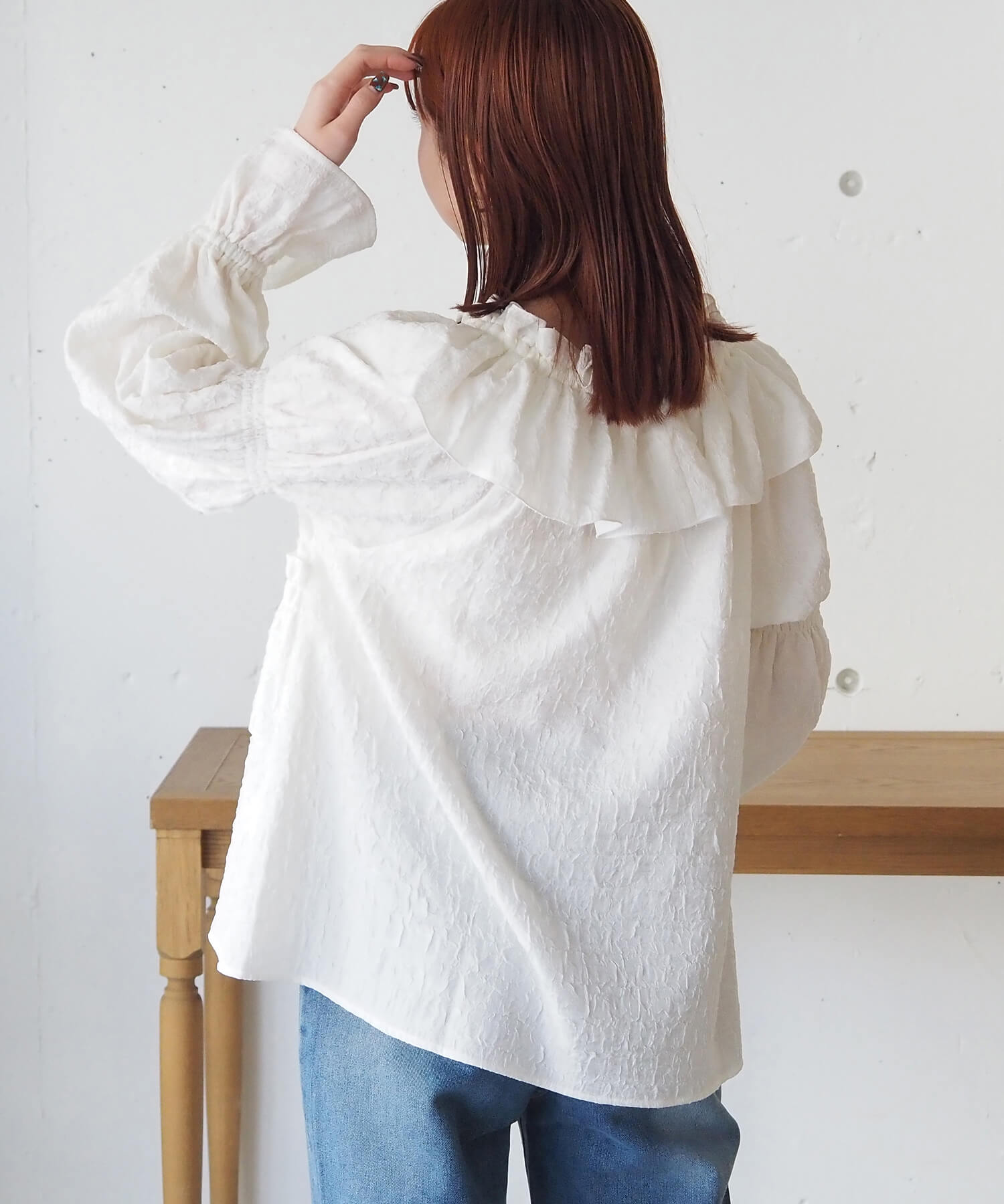 tiptop+pocket ティップトッププラスポケット / フリルクロス2way長袖