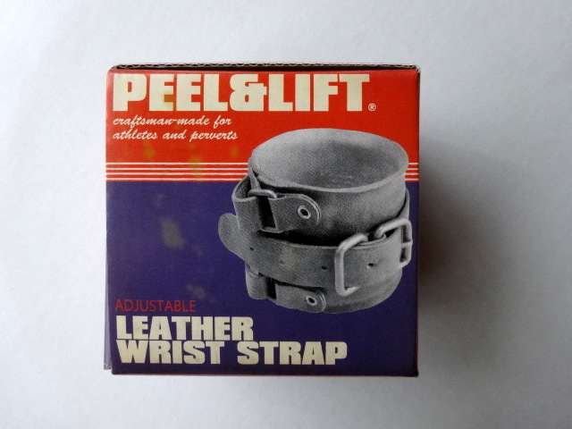 PEEL&LIFT leather wrist strap レザーリストバンド・black - tity