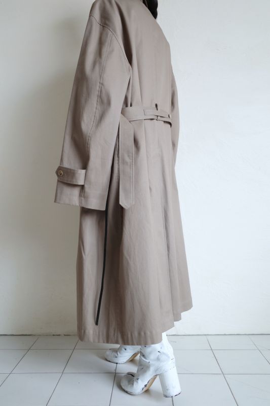 stein OVERSIZED DOUBLE LAPELED TIELOCKEN COAT - tity