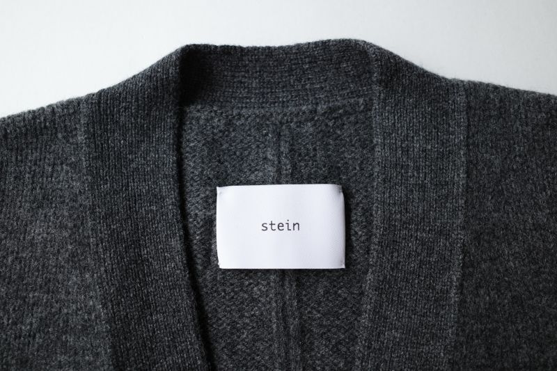 stein EX FINE LAMBS KNIT CARDIGAN・CHARCOAL - tity