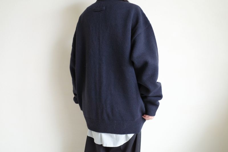 ssstein EX FINE LAMBS KNIT CARDIGAN・MIDNIGHT - tity