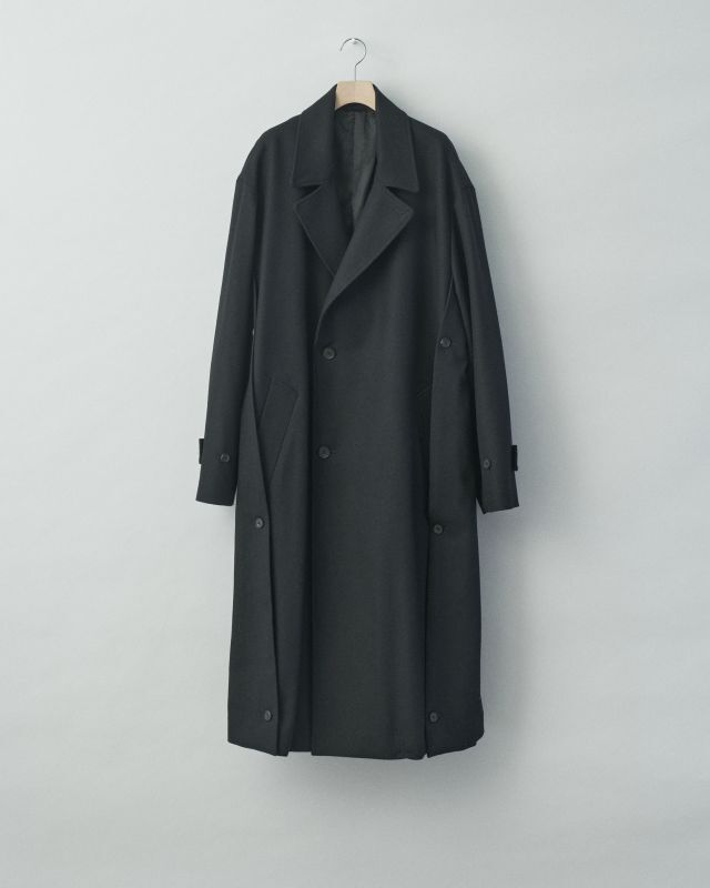stein OVERSIZED LAYERED SINGLE COAT・BLACK - tity