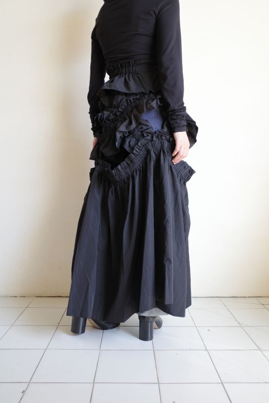 HOUGA kiki frill dress・BLACK - tity