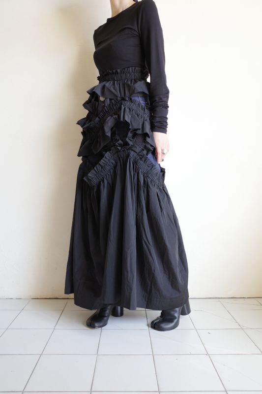 HOUGA kiki frill dress・BLACK - tity