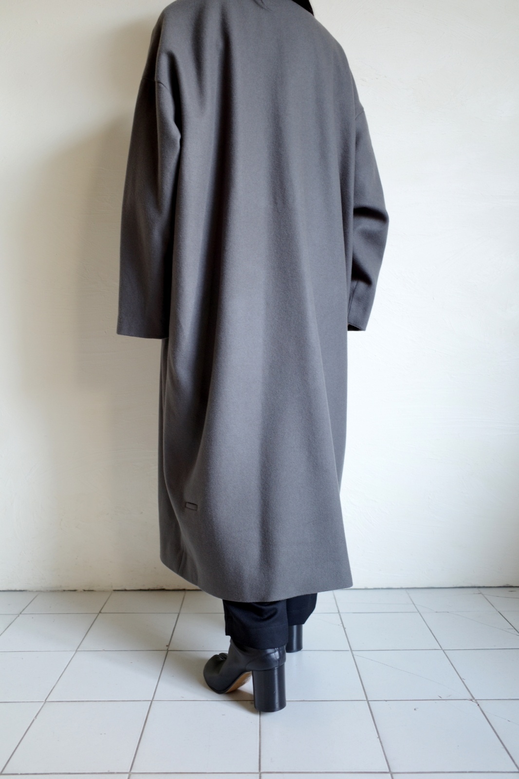 Dulcamara メルトンBIGコート・グレー - tity