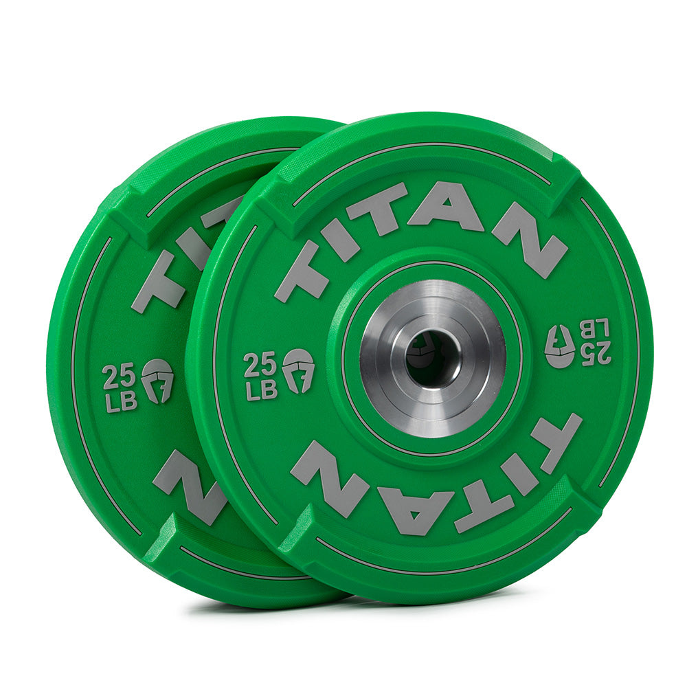25 LB Pair EZ-Grip Elite Urethane Color Plates | Titan Fitness