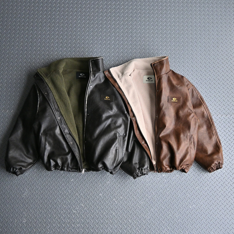 10日以内お届け】リバーシブルPUレザージャケット L2084