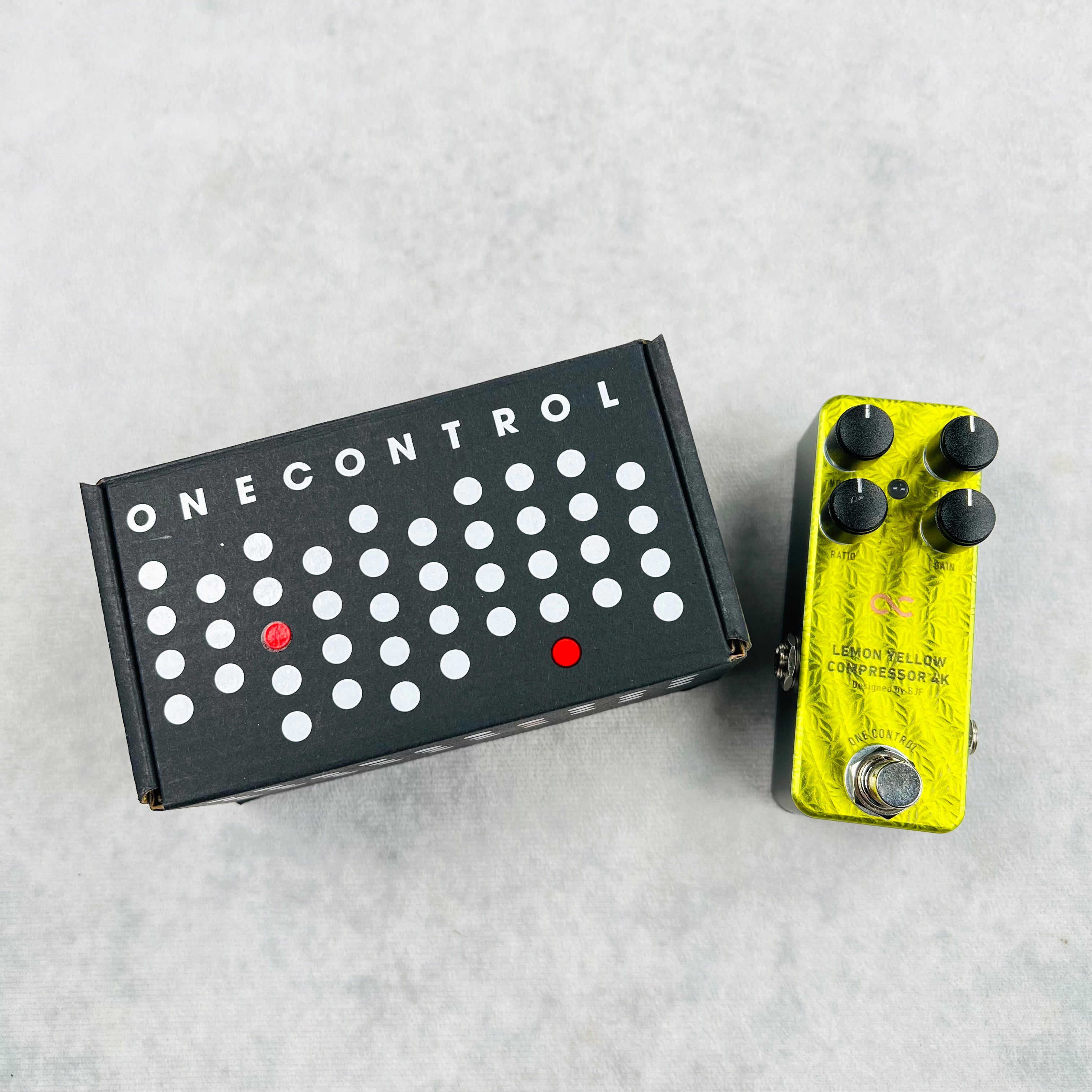 One Control Lemon Yellow Compressor 4k Pedal 2010s | Tone Wolf