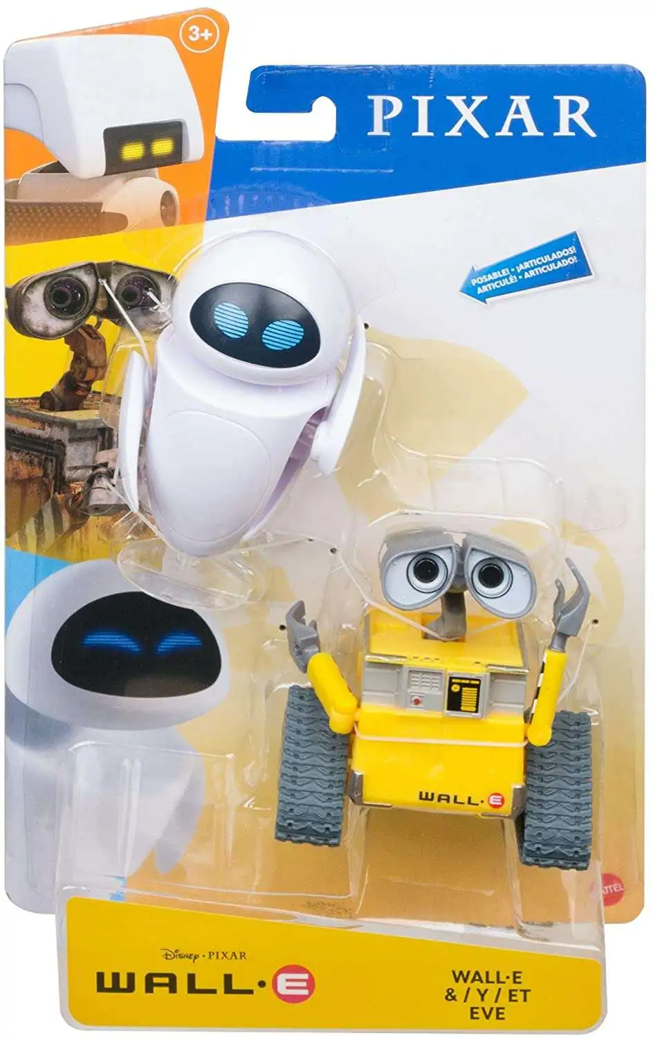 Disney Pixar Wall-E Wall-E Eve 3.5 Action Figure 2-Pack Mattel