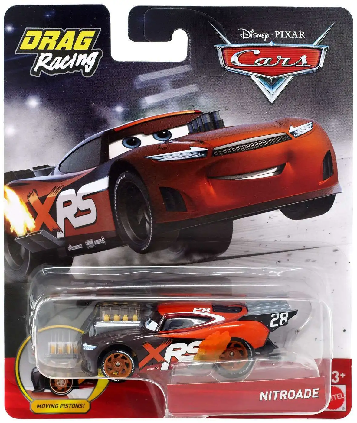 Disney Pixar Cars Cars 3 Drag Racing Nitroade 155 Diecast Car