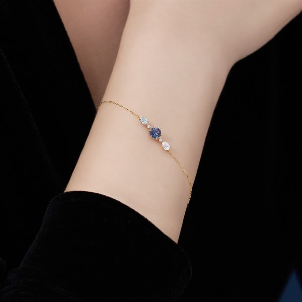 最終値下げ)ete ゴールド ブレスレット ルビー ハート K10 ete（エテ