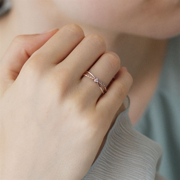 K10ピンクゴールド リング | 112116143102 | 【公式】4℃ジュエリー