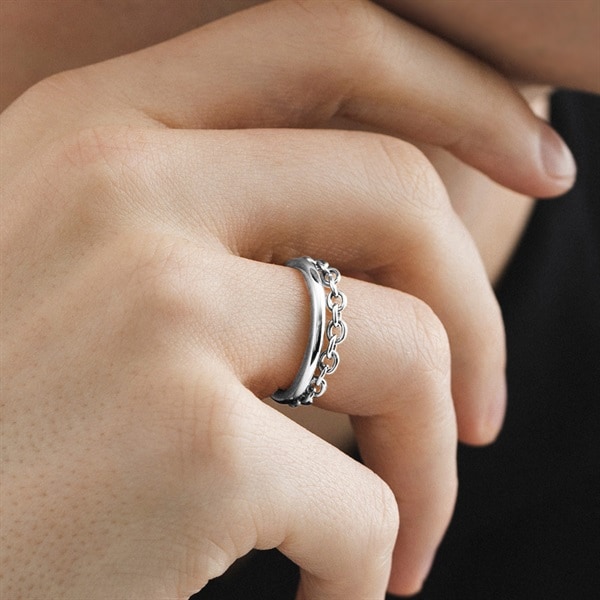 シルバーリング | 112224340908 | 【公式】4℃ HOMME+ オンラインショップ