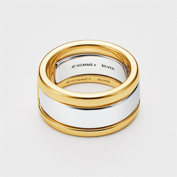 シルバー リング 2本セット | 112324340902 | 【公式】4℃ HOMME+