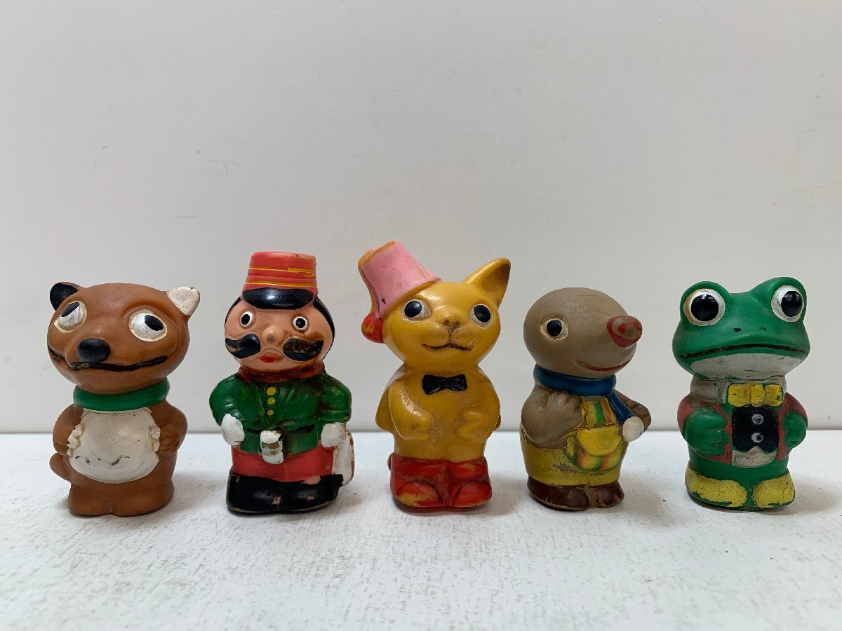 ツクダ 木馬座 指人形 ソフビ / ケロヨン ブーヨン モグちゃん ひろい