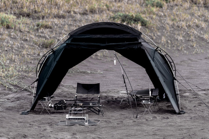 テンビ シェルターセット 黒・ブラック（3〜4人用テント