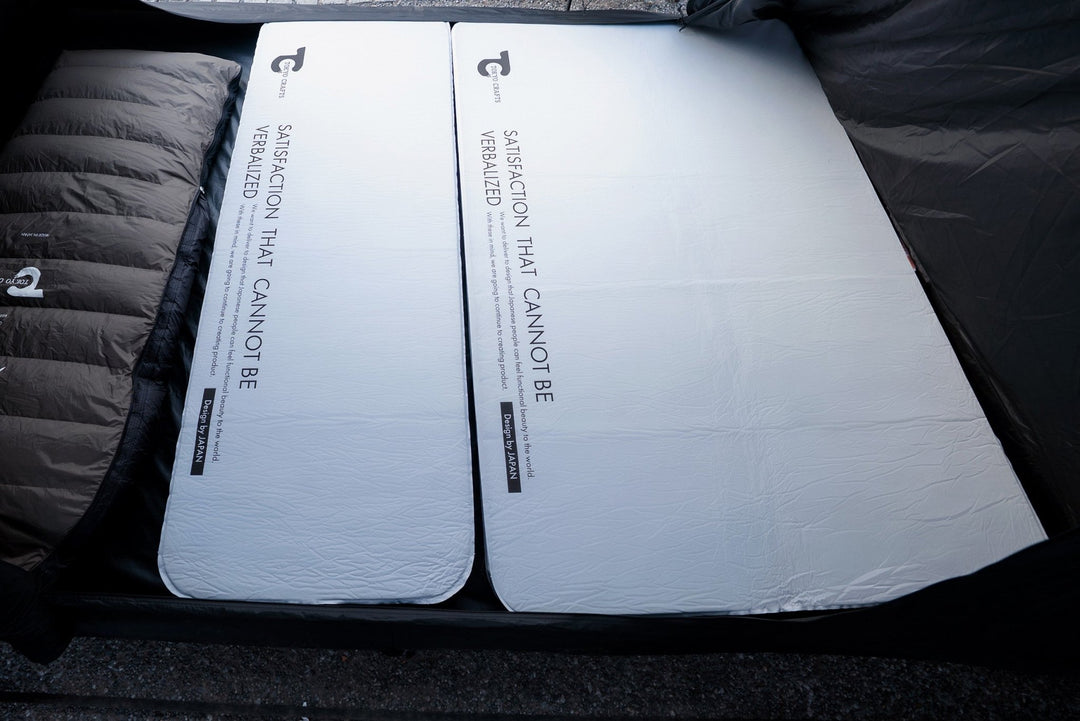 キャンプエアマット10cm(ダブル)GRインフレータブルマットR値10.8