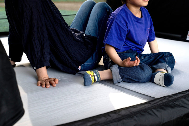 キャンプエアマット10cm(シングル)GRインフレータブルマットR値10.8