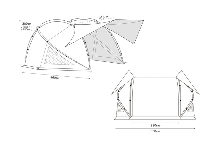 オグニスドームテント(TC素材) - 東京クラフト【公式】 – TOKYO CRAFTS