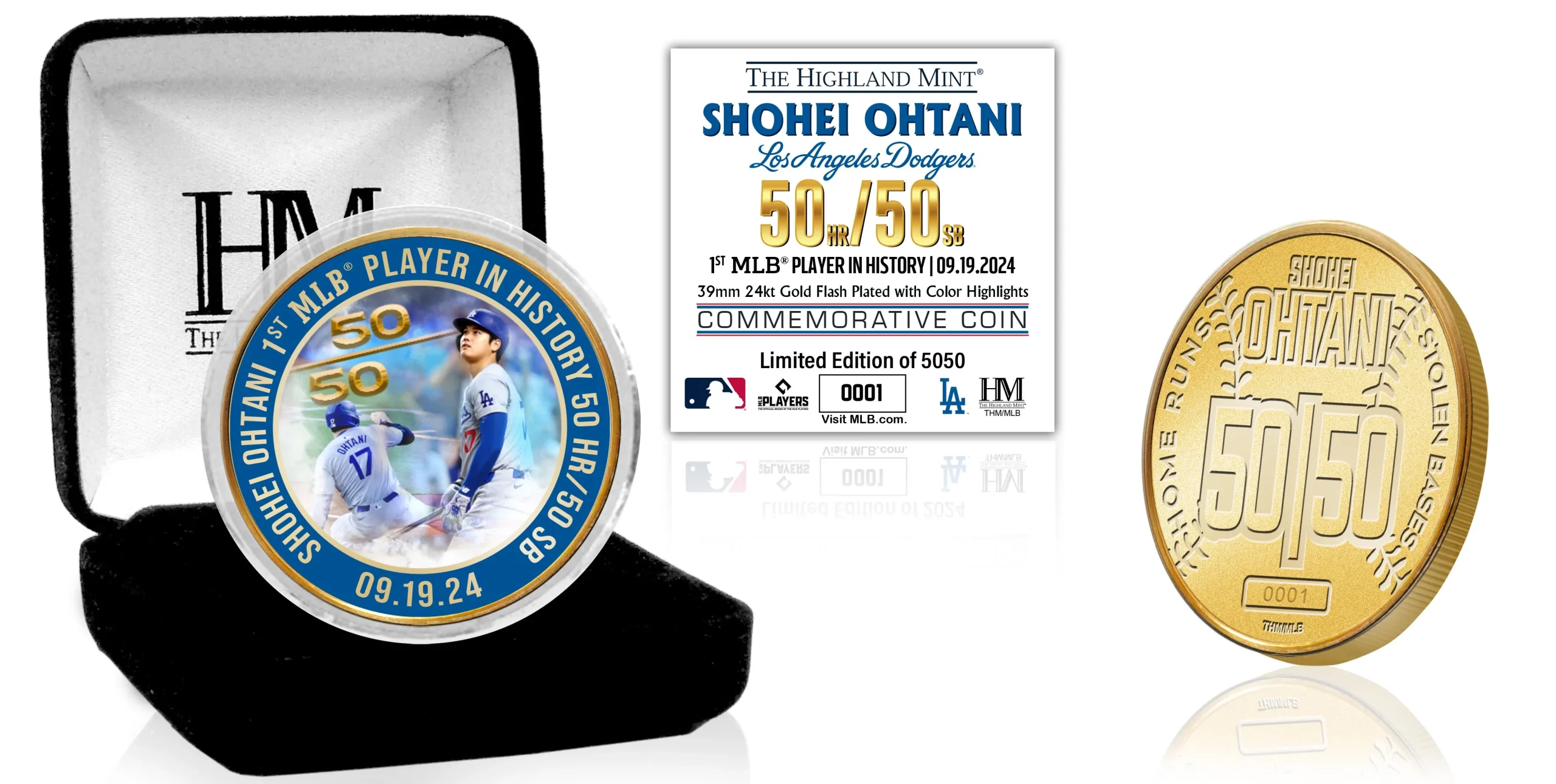 ドジャース 大谷翔平選手、50/50達成記念!! 全世界5050個数量限定MLB