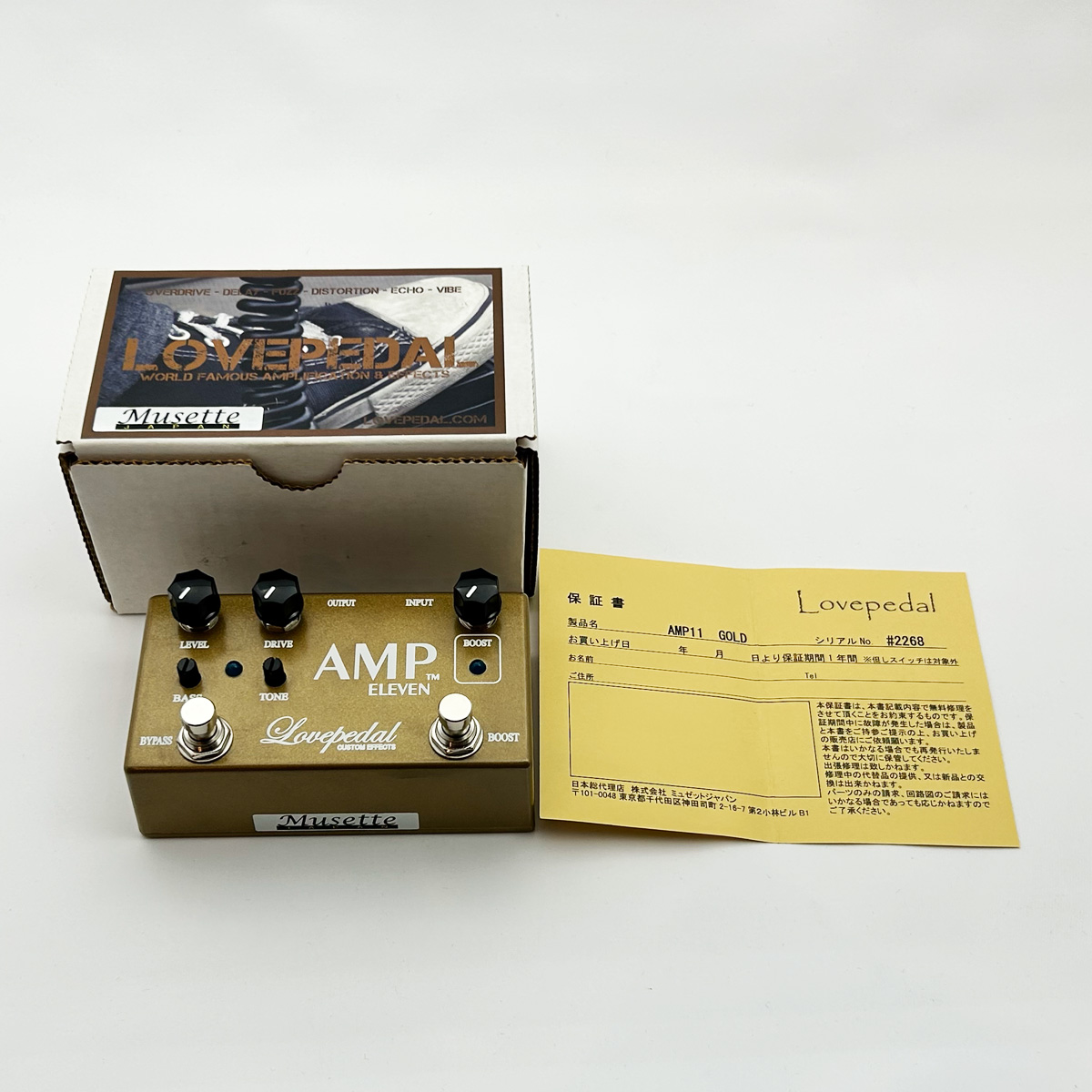 Lovepedal AMP ELEVEN GOLD（管理番号：586） - TOKYO EFFECTOR