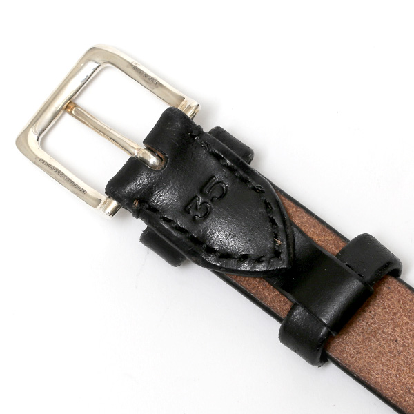 東京ヒマワリ / 池之端銀革店 UKサドルレザースペシャルベルト 銀製