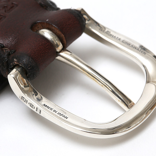 東京ヒマワリ / 池之端銀革店 UKサドルレザースペシャルベルト 銀製