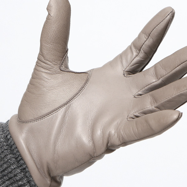 東京ヒマワリ / KURODA(クロダ) 羊革 レディース 手袋 グレー
