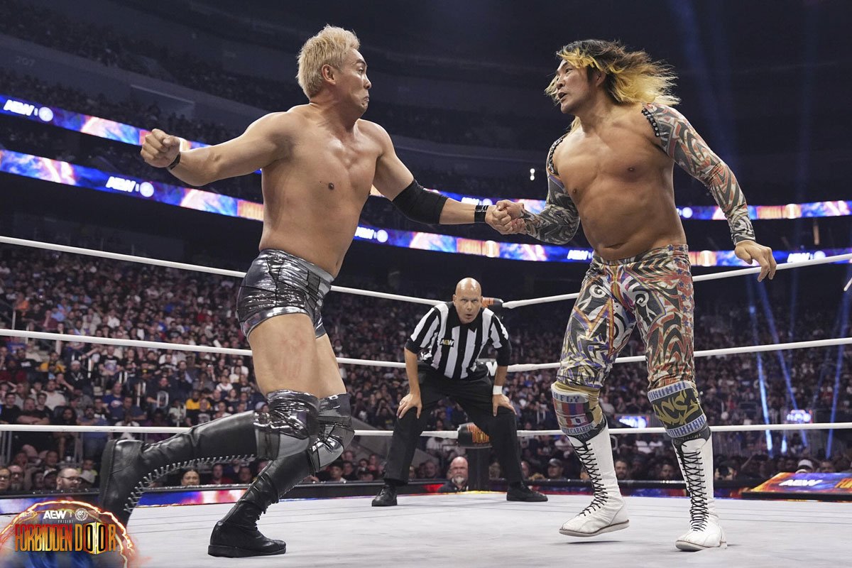 禁断の扉】オカダ・カズチカが棚橋弘至との再会マッチに完勝！現在進行