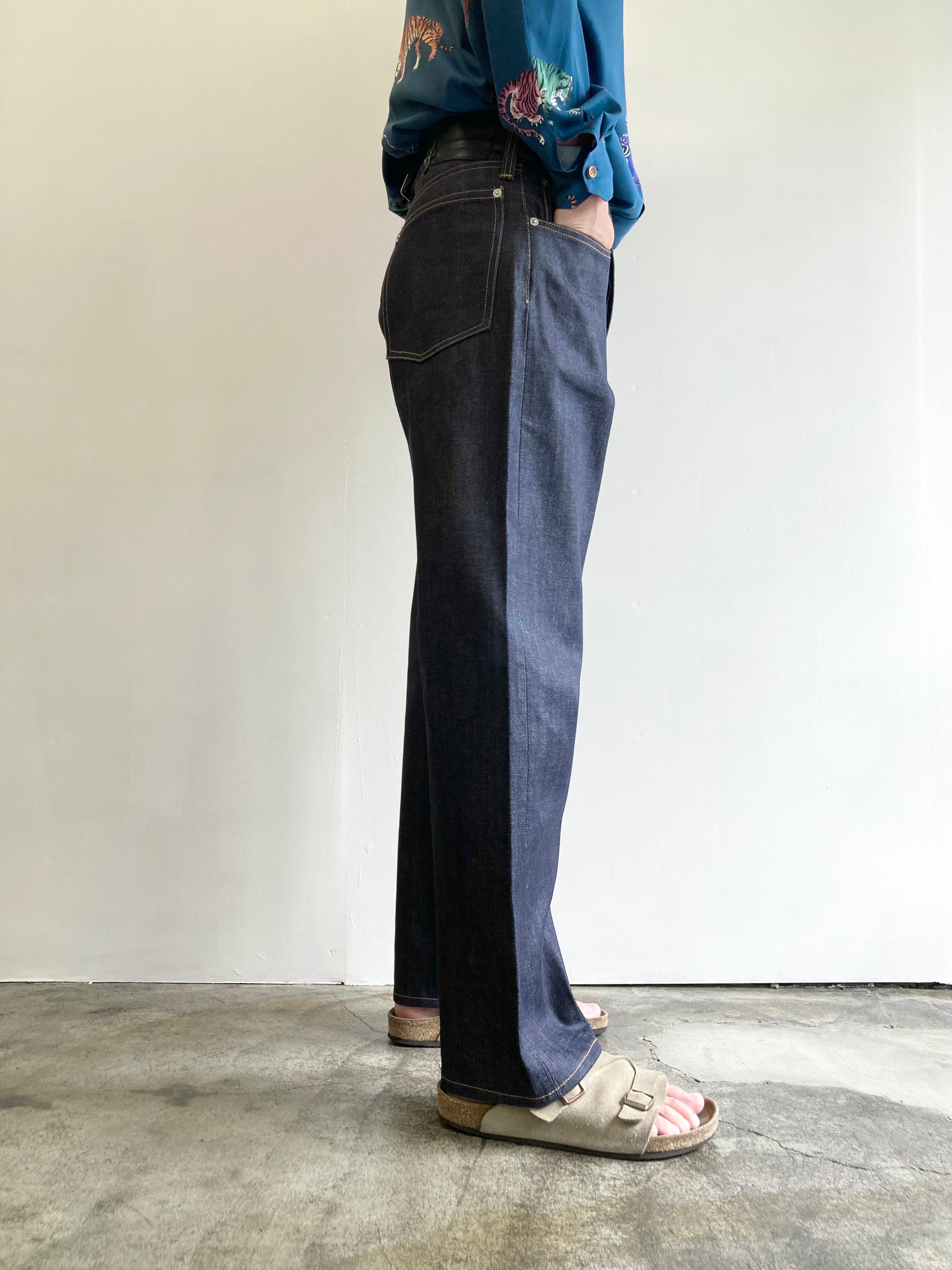 ES : S】CINCH BACK BAGGY JEANS 2nd / Indigo Rigid – TOKIS