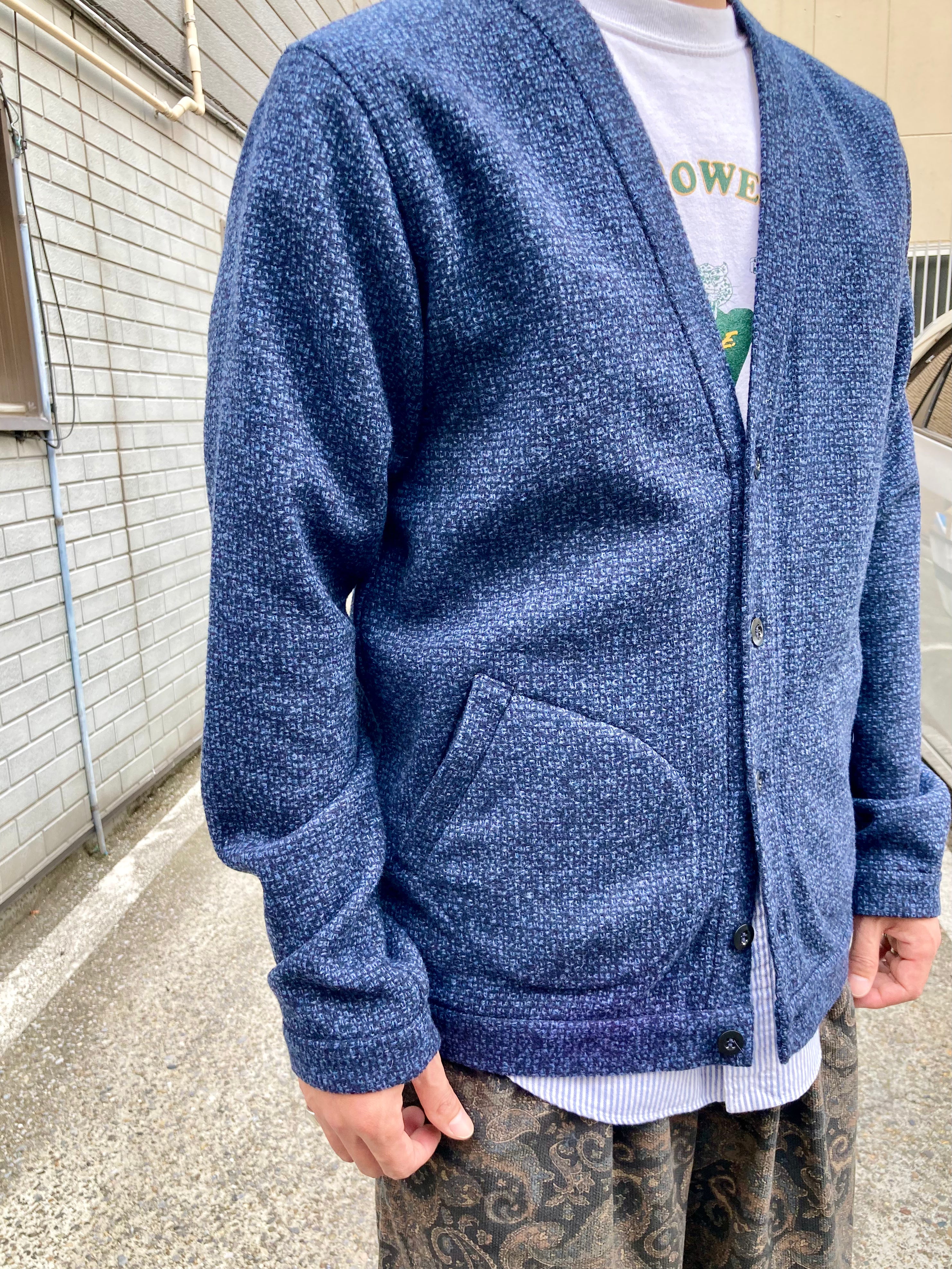 frank leder / フランクリーダー】BLUE WOOL CARDIGAN / Blue – TOKIS