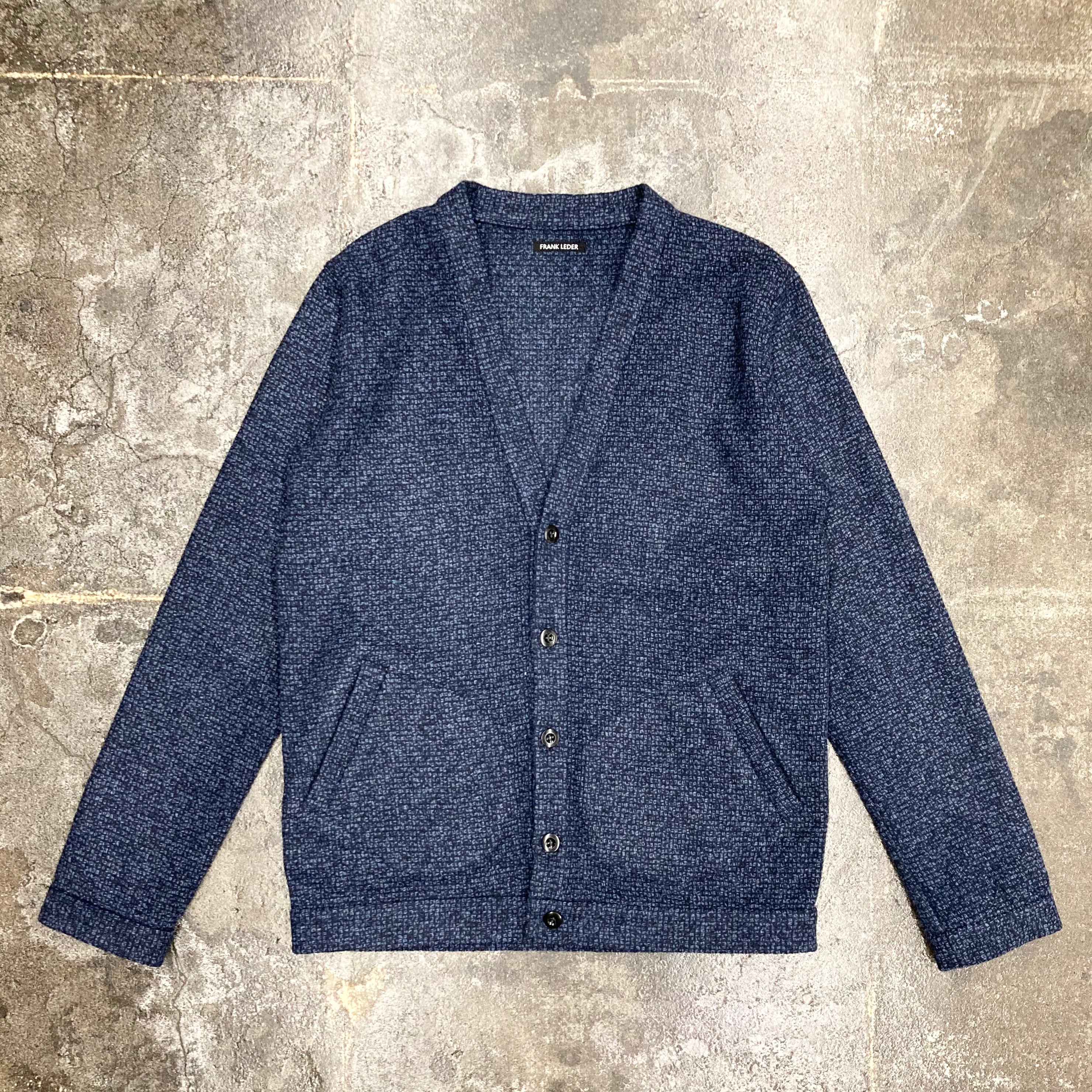 frank leder / フランクリーダー】BLUE WOOL CARDIGAN / Blue – TOKIS
