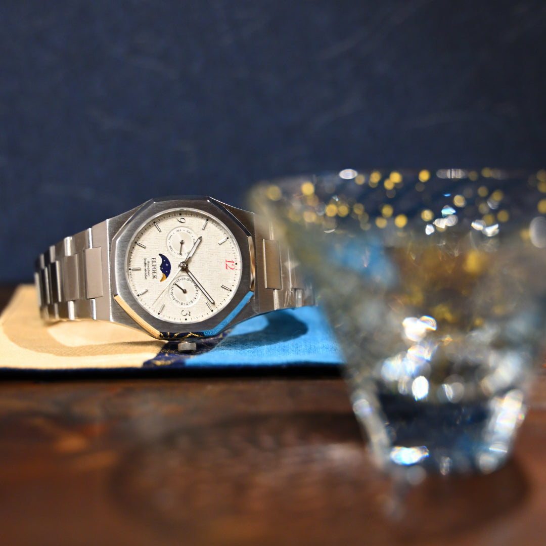 ELFOLK Lillie-02 ムーンフェイズ 6P20(ミヨタ社製)/電池式 ELFOLK