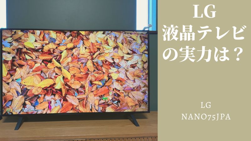 レビュー LG液晶テレビは最安モデルを買うのがおすすめ NANO75JPA