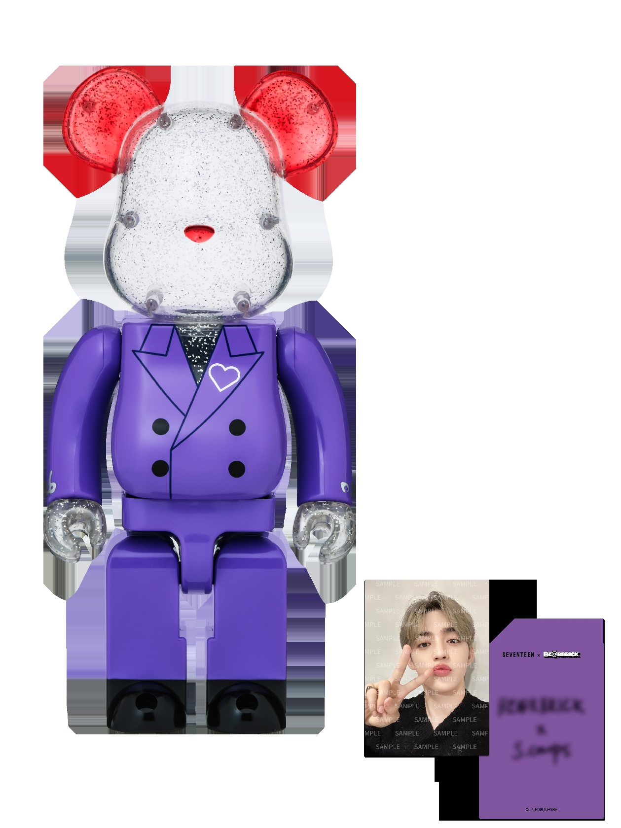 箱に傷あり】SEVENTEEN セブチ ベアブリック ホシ 400% 箱に傷あり