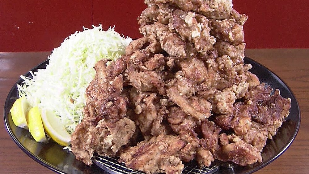 三角ダンベル 唐揚げ定食(大盛り) 三角ダンベル 唐揚げ定食(大盛り