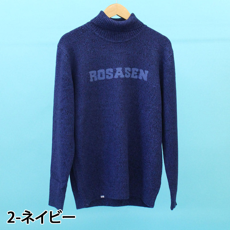 Rosasen ロサーセン ゴルフウェア メンズ ニットセータートップス ロゴ