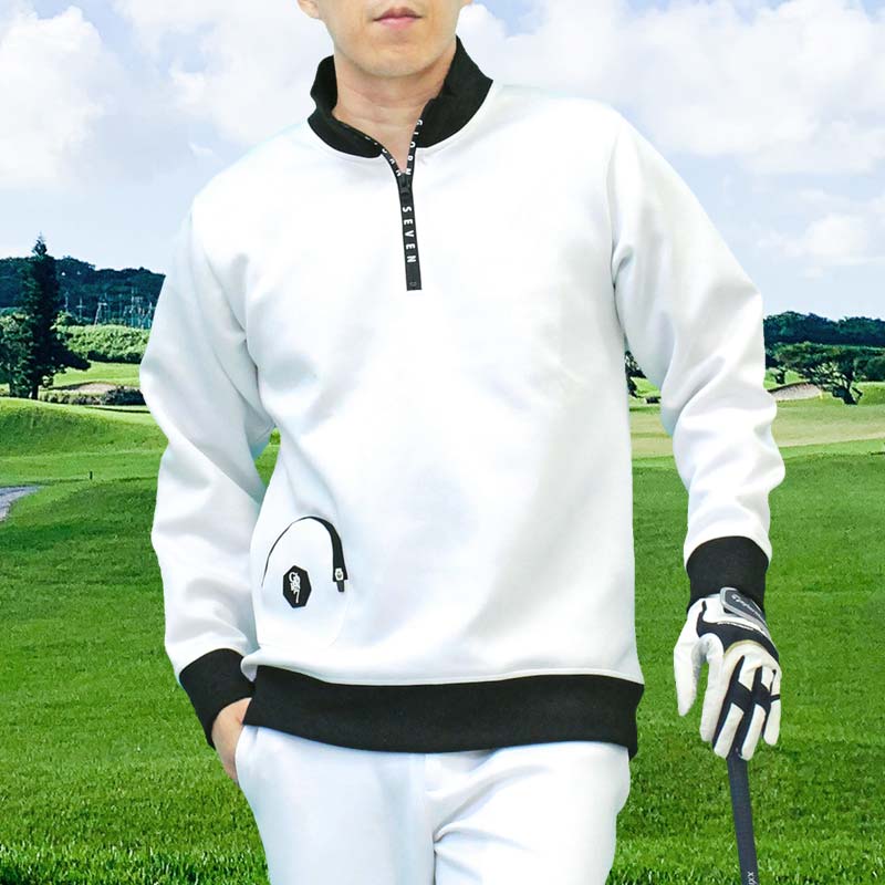 GIORNO SEVEN ジョルノセブン ゴルフウェア メンズ トレーナー ハーフ